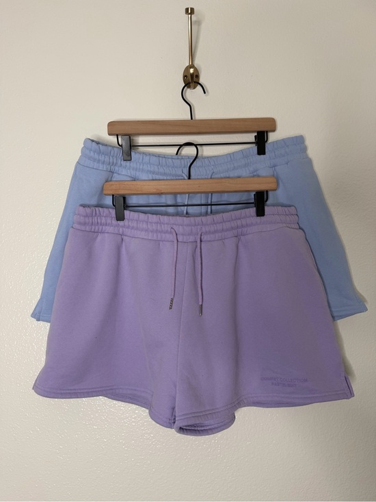 Comfrt Pants - Comfrt Collection Pastel Edit Purple and Blue Athletic Shorts 2x
